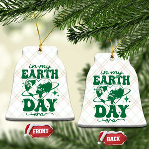In My Earth Day Era Ceramic Ornament Cute Groovy Planet Heart TS02 Print Your Wear