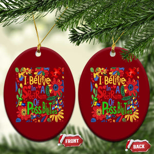 Autism Acceptance Ceramic Ornament I Believe In A Spectrum Of Possibilities Retro Boho TS02 Print Your Wear