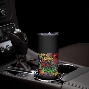 Autism Acceptance Skinny Tumbler I Believe In A Spectrum Of Possibilities Retro Boho TS02 Print Your Wear