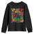 Autism Acceptance Youth Sweatshirt I Believe In A Spectrum Of Possibilities Retro Boho TS02 Black Print Your Wear