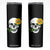 Autism Skull Sunflower Skinny Tumbler Support Autistic Puzzle Pieces Heart TS02 Black Print Your Wear