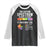 Autism Acceptance Raglan Shirt The Autism Spectrum Is Not Linear TS02 Black White Print Your Wear