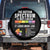 Autism Acceptance Spare Tire Cover The Autism Spectrum Is Not Linear TS02 No hole Black Print Your Wear