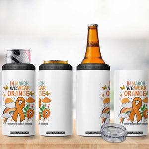 Developmental Disability Awareness 4 in 1 Can Cooler Tumbler In March We Wear Orange TS02 Print Your Wear