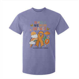 Developmental Disability Awareness T Shirt For Kid In March We Wear Orange TS02 Violet Print Your Wear