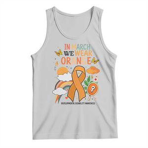 Developmental Disability Awareness Tank Top In March We Wear Orange TS02 Ash Print Your Wear