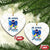 Autism Awareness Ceramic Ornament In April We Wear Blue Puzzle Ribbon Coquette Bow TS02 Print Your Wear