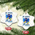 Autism Awareness Ceramic Ornament In April We Wear Blue Puzzle Ribbon Coquette Bow TS02 Print Your Wear