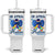Autism Awareness Tumbler With Handle In April We Wear Blue Puzzle Ribbon Coquette Bow TS02 One Size: 40 oz White Print Your Wear
