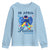 Autism Awareness Youth Sweatshirt In April We Wear Blue Puzzle Ribbon Coquette Bow TS02 Light Blue Print Your Wear