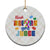 Autism Awareness Ceramic Ornament Think Before You Judge Autistic Support TS02 1pc Christmas Plaid Print Your Wear