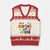 Autism Awareness V-Neck Knit Sweater Vest Think Before You Judge Autistic Support TS02 Beige Red Print Your Wear