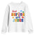 Autism Awareness Youth Sweatshirt Think Before You Judge Autistic Support TS02 White Print Your Wear