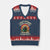 Funny Autistic Raccoon Meme V-Neck Knit Sweater Vest I Don't Struggle With Autism TS02 Navy Red Print Your Wear
