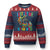 Autistic Dino Rex Driving Monster Truck Ugly Christmas Sweater Autism Is My Superpower TS02 Navy Red Print Your Wear