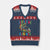 Autistic Dino Rex Driving Monster Truck V-Neck Knit Sweater Vest Autism Is My Superpower TS02 Navy Red Print Your Wear