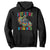 Autistic Dino Rex Driving Monster Truck Hoodie Autism Is My Superpower TS02 Black Print Your Wear