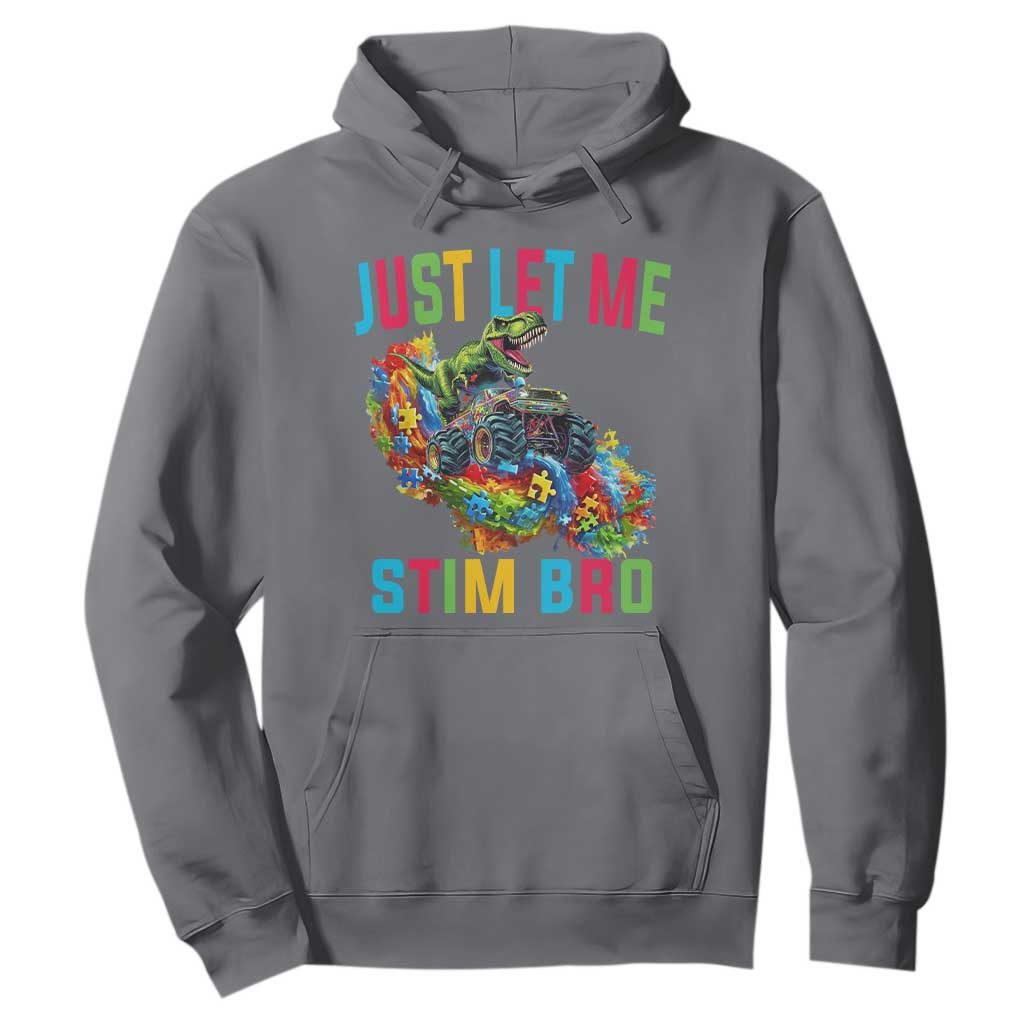 Autistic Dino Rex Driving Monster Truck Hoodie Autism Is My Superpower TS02 Charcoal Print Your Wear