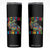 Autistic Dino Rex Driving Monster Truck Skinny Tumbler Autism Is My Superpower TS02 Black Print Your Wear