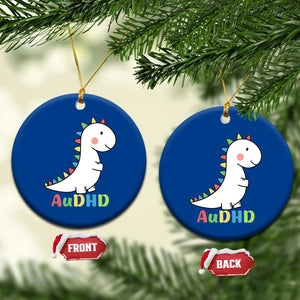 Cute Dinosaur AuDHD Ceramic Ornament ADHD Awareness TS02 1pc Blue Print Your Wear