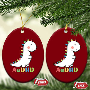 Cute Dinosaur AuDHD Ceramic Ornament ADHD Awareness TS02 Print Your Wear