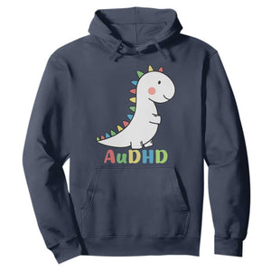 Cute Dinosaur AuDHD Hoodie ADHD Awareness TS02 Navy Print Your Wear