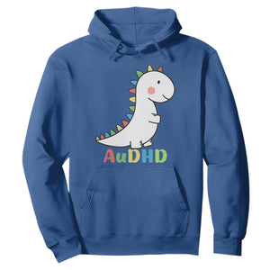 Cute Dinosaur AuDHD Hoodie ADHD Awareness TS02 Royal Blue Print Your Wear