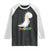 Cute Dinosaur AuDHD Raglan Shirt ADHD Awareness TS02 Black White Print Your Wear