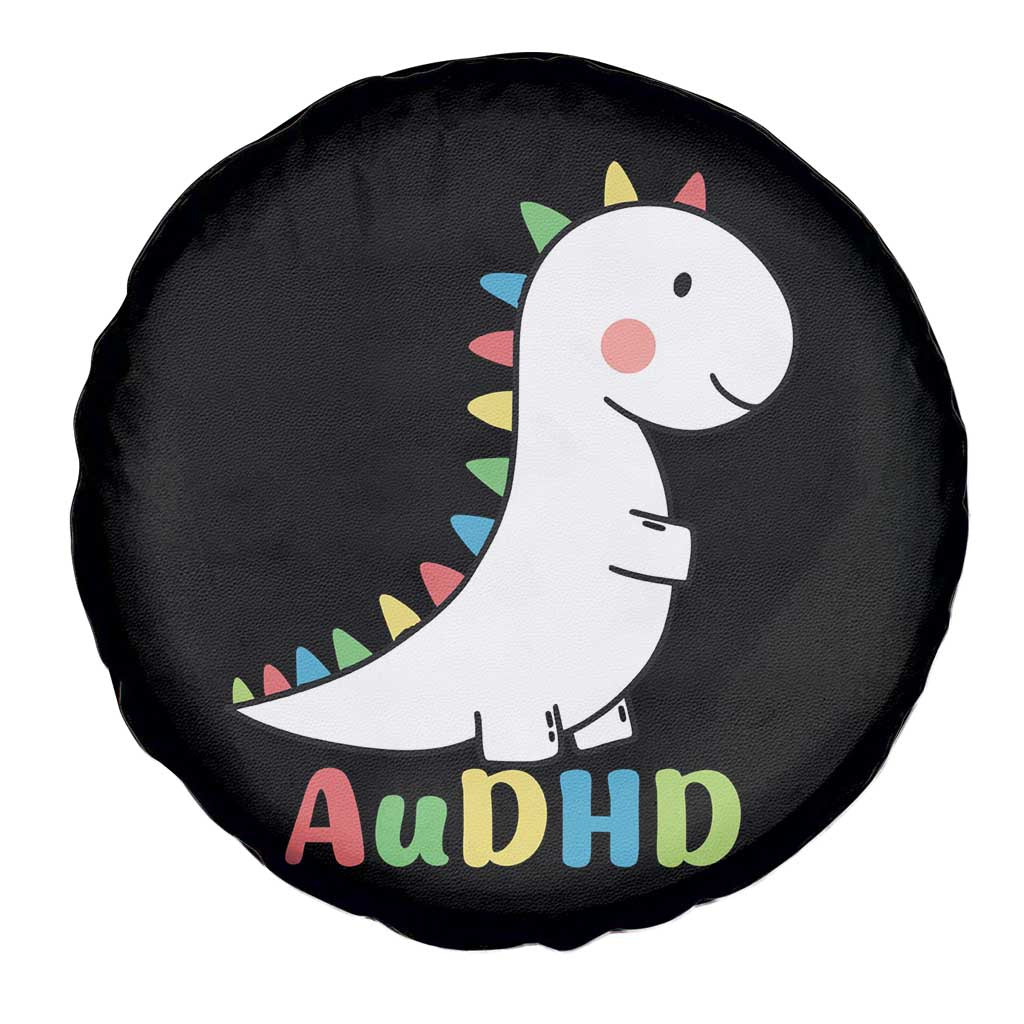 Cute Dinosaur AuDHD Spare Tire Cover ADHD Awareness TS02 Print Your Wear