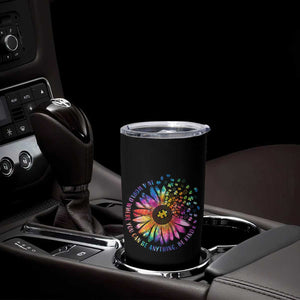 Be Kind Autism Awareness Tumbler Cup Kindness Sunflower Tie Dye Puzzle TS02 Print Your Wear