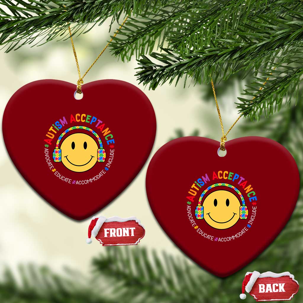 Autism Awareness Acceptance Ceramic Ornament Special Education Teacher Kids TS02 Print Your Wear