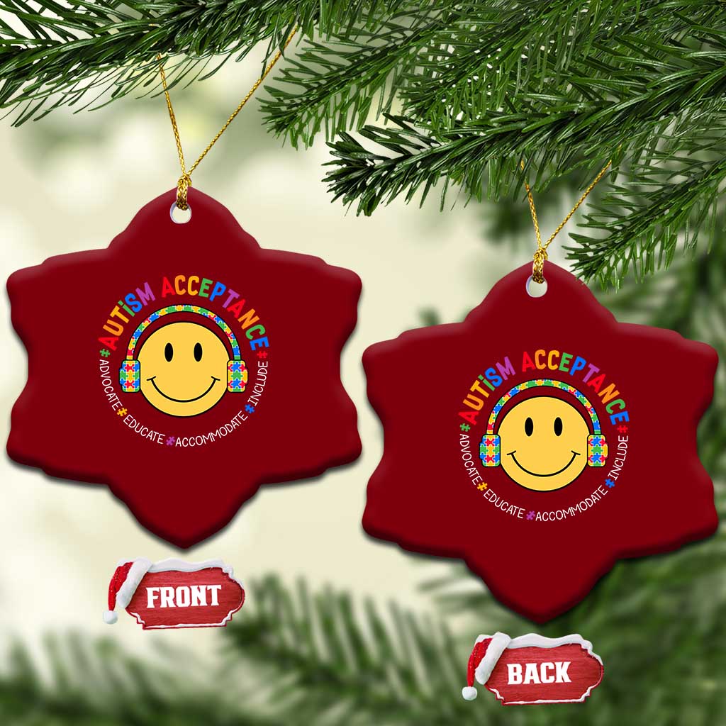 Autism Awareness Acceptance Ceramic Ornament Special Education Teacher Kids TS02 Print Your Wear