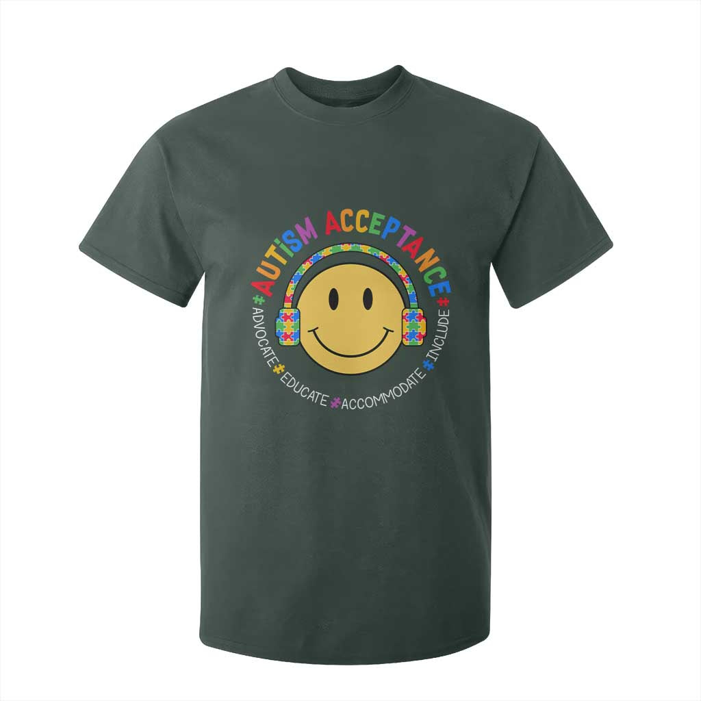 Autism Awareness Acceptance T Shirt For Kid Special Education Teacher Kids TS02 Dark Forest Green Print Your Wear