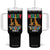 Giraffe Autism Awareness Tumbler With Handle Seeing World Different Angle TS02 One Size: 40 oz Black Print Your Wear