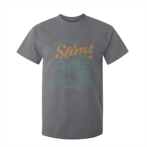 Funny Raccoon Autism Awareness T Shirt For Kid Just Let Me Stim Bro TS02 Charcoal Print Your Wear