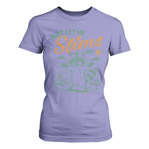 Funny Raccoon Autism Awareness T Shirt For Women Just Let Me Stim Bro TS02 Violet Print Your Wear