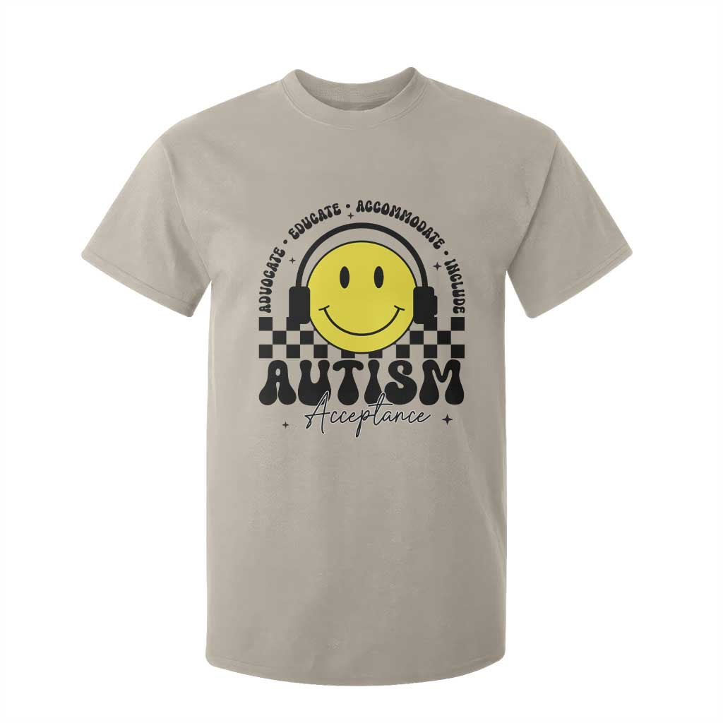 Autism Acceptance T Shirt For Kid Advocate Educate Accomodate Include Special Education TS02 Sand Print Your Wear