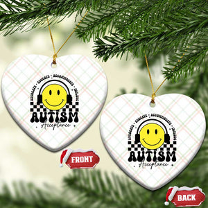 Autism Acceptance Ceramic Ornament Advocate Educate Accomodate Include Special Education TS02 Print Your Wear