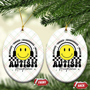 Autism Acceptance Ceramic Ornament Advocate Educate Accomodate Include Special Education TS02 Print Your Wear