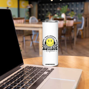 Autism Acceptance Skinny Tumbler Advocate Educate Accomodate Include Special Education TS02 Print Your Wear