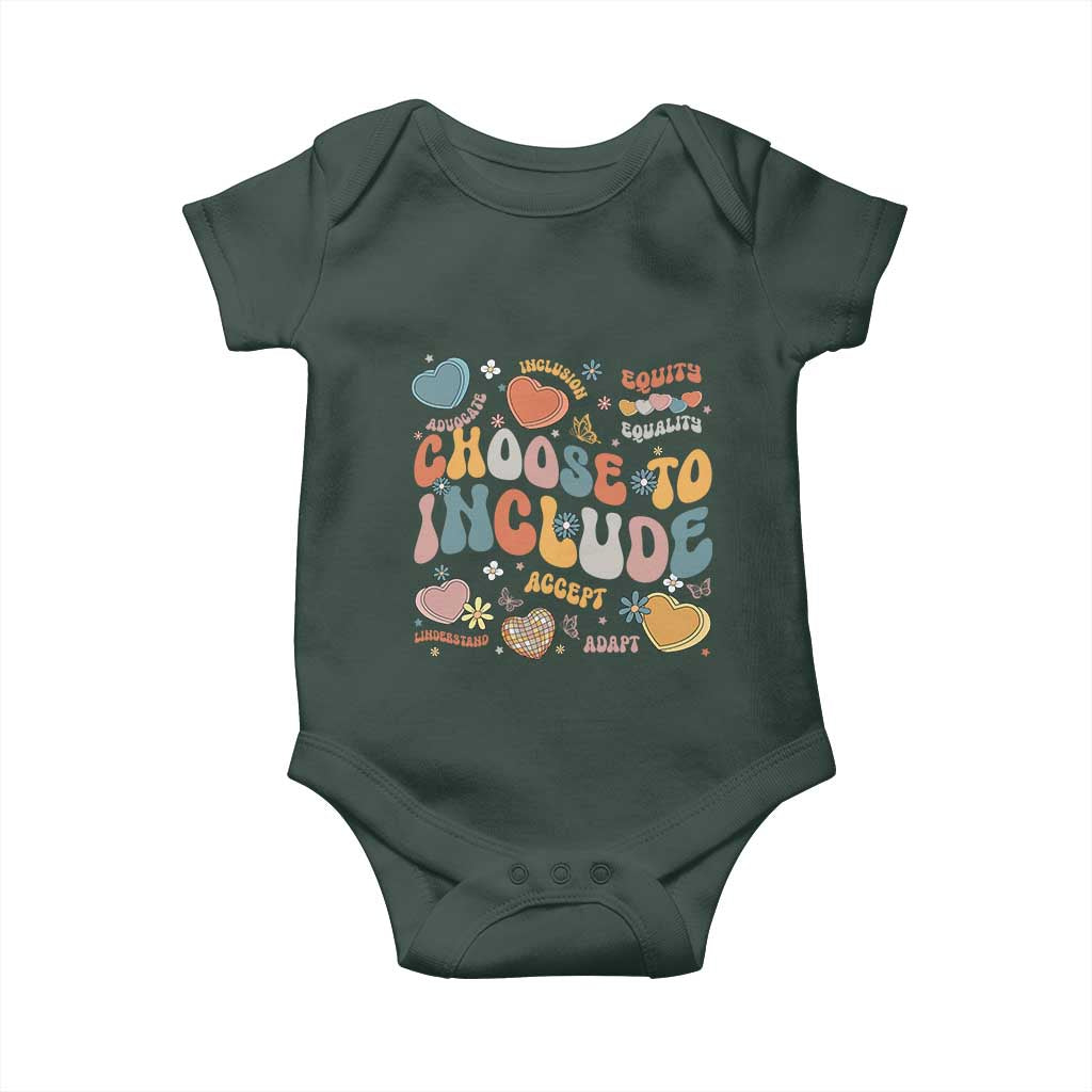 Autism Acceptance Baby Onesie Choose To Include Inclusion Matters TS02 Print Your Wear