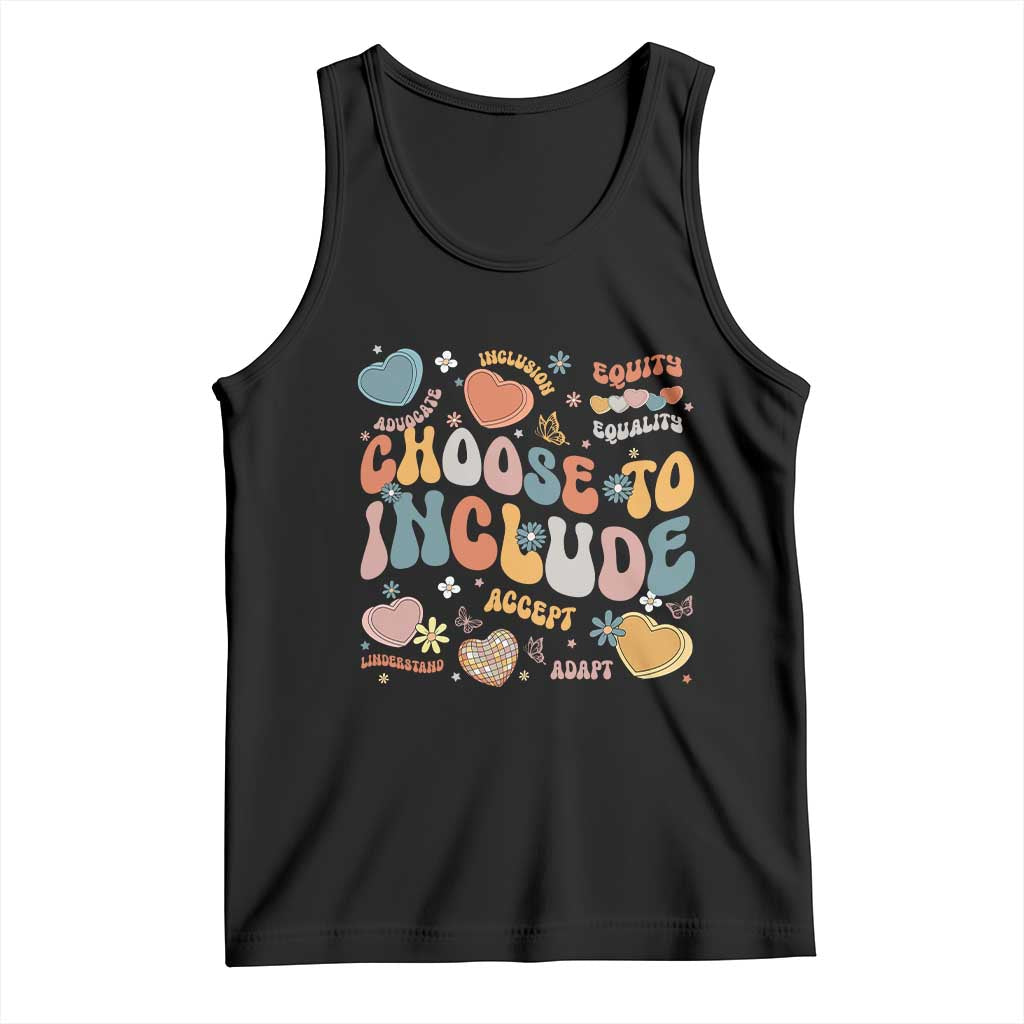Autism Acceptance Tank Top Choose To Include Inclusion Matters TS02 Black Print Your Wear
