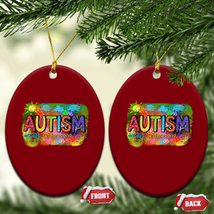 Autism Acceptance Ceramic Ornament Accept Understand Love Autistic Support TS02 Print Your Wear