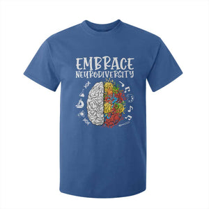 Embrace Neurodiversity T Shirt For Kid Autism Awareness ASD ADHD Acceptance TS02 Royal Blue Print Your Wear