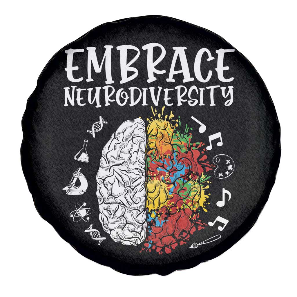 Embrace Neurodiversity Spare Tire Cover Autism Awareness ASD ADHD Acceptance TS02 Print Your Wear