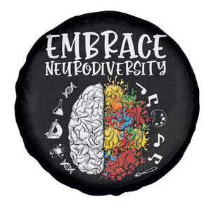 Embrace Neurodiversity Spare Tire Cover Autism Awareness ASD ADHD Acceptance TS02 Print Your Wear