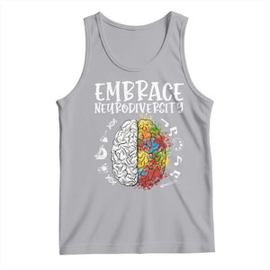 Embrace Neurodiversity Tank Top Autism Awareness ASD ADHD Acceptance TS02 Athletic Heather Print Your Wear