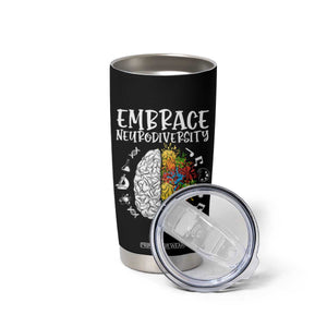 Embrace Neurodiversity Tumbler Cup Autism Awareness ASD ADHD Acceptance TS02 Print Your Wear