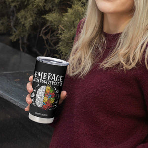 Embrace Neurodiversity Tumbler Cup Autism Awareness ASD ADHD Acceptance TS02 Print Your Wear