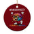Neurodiversity Brain Ceramic Ornament Celebrate The Spectrum Autism Acceptance ASD ADHD TS02 1pc Red Print Your Wear